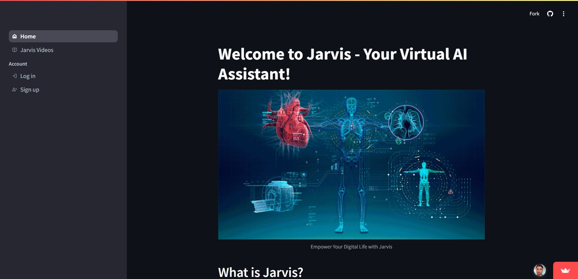 Jarvis Dashboard Page